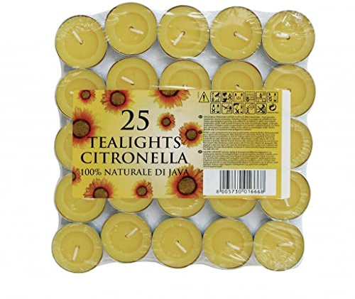 Prices Candles Tealights Pack 25 Citronella (413651) by Price Candles