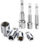 3 piezas Hexagon Socket Adapter Socket Adaptador Socket Wrench 1/4, 1/2, 3/8 + Socket Adaptador 4 piezas 1/4 a 3/8-3/8 a 1/4-3/8 a 1/2-1/2 a 3/8
