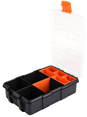 Werkzeugkasten, Kunststoff, robust, Werkzeugaufbewahrungsbox, zweischichtige Komponenten, Aufbewahrungskoffer, Organizer, Kleinteile, Werkzeugkiste