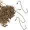 Weddecor Kugelkette mit goldfarbenen Metallperlen, 20 cm, mit passendem Verschluss zur Erschaffung von Schlüsselketten, Designer-Tuch, Schmuck oder Verzierungen, 100 Stück., metall, bronze, 15 cm