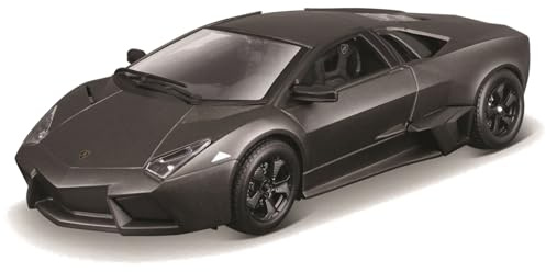 BBburago Tavitoys 1:24 Scale Lamborghini Reventón Diecast Model Car – Grey, Detailed Interior, Opening Doors, Collectible Display Toy