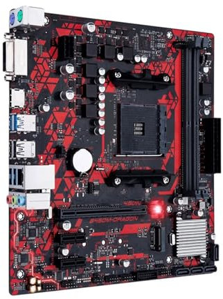 QWEOWW Placa Madre Fit For ASUS B450M Dragon AMD B450 AM4 DDR4 M.2 mATX USB 3.2 DVI HDMI