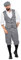 Costume Glencheck Peaky Blinders pour homme des années 20 Knickerbocker gilet noir et blanc casquette plate, taille : 58