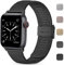 Wepro Ersatzarmband Kompatibel mit Apple Watch Armband 49mm 46mm 45mm 44mm 42mm für Damen/Herren, Mesh Geschäft Metall Uhrenarmband für Apple Watch SE/SE 2/Ultra/Ultra 2/Series 10 9 8 7 6 5 4,Schwarz