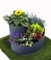Jardinion Kräuterspirale Pflanzspirale Gewürzspirale 35cm x Ø55cm Grau, Kräuterschnecke, Beet, Kräutergarten, Kräuterturm, Gartendekoration, Blumentreppe, Hochbeet
