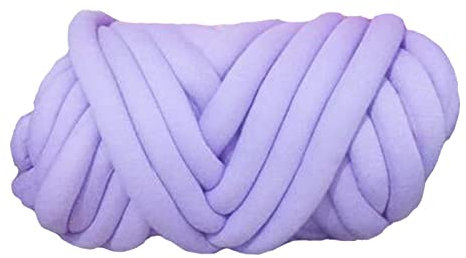 TYUTYU 1000g klobige Strickdecke Garn Veganer Zopf Weiche Decke Garnarm Strick Teppich Teppiche Deckengarn (Color : Violet)