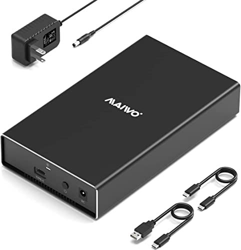 MAIWO External SAS/SATA Hard Drive Enclosure for 2.5/3.5 inch SSD/HDD, SAS to USB3.1 Converter, 22TB Storage Expansion, Plug and Play