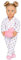 Our Generation Pyjamaparty Puppe Serenity - Bewegliche 46 cm Puppe mit Kleidung und Zubehör - Pyjama und Plüschherz-Kissen - Spielzeug ab 3 Jahren