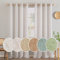 MIULEE Gardinen Vorhänge mit ösen Voile Vorhang kurz Modern Leinenoptik Halbtransparent Ösenvorhang für Wohnzimmer Kinderzimmer Raumteiler 2er Set Linen Weiß 245x140 cm