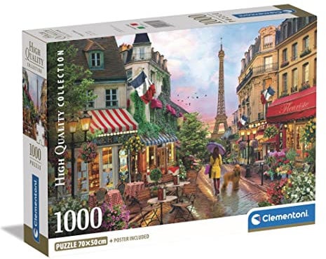 Clementoni 39705 Collection-Flowers in Paris-1000 Teile-Puzzle für Erwachsene, hergestellt in Italien, Mehrfarbig