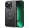 2NSPDRGNI Magnetic Case Compatible with iPhone 15 Plus,Translucent Matte Back Non-slip Phone Cover Protective Shockproof with Stand,Black
