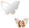 S'AFIELINA Kinderspiegel, 2 St. Acryl Spiegel Kinderzimmer, Cute Spiegel aufklebbar, schmetterlingsförmiger dekorativer Spiegel Kinder, für Kinderzimmer, Schlafzimmer und Badezimmer