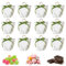 DHWEKU 12 Pcs Cajitas Regalo Pequeñas Comunión Cartón Blanco con Cintas, Cajas Regalo, Detalles Invitados Dulces Chuches Caramelos Fiesta Bautizo Cumpleaños Boda,cajitas regalo pequeñas