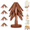 Hemmanord The Pot Tree Topfuntersetzer aus Holz, Untersetzer aus Holz, Baumuntersetzer for warme Gerichte, intelligenter Untersetzer, Baumuntersetzer aus Holz, kreative faltbare Tischsets aus Holz(Wal