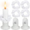 6 Stück Kerzenständer Kommunionkerze 4cm,Kommunionkerze Ständer,Kerzenhalter Kommunion für Stabkerzen,Taufkerzenhalter Kommunion Deko,Taufkerzenständer für Stabkerzen,Hochzeit Kerze,Kommunionkerze