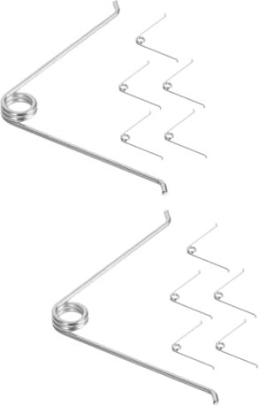 BESPORTBLE Torsionsfeder Gartenschere, 6 Stück V-förmige Feder aus Edelstahl Ersatzfeder für Gartenschere, Leichter Austausch, Astfedern Trimmfeder für Trimmschere Baumschere
