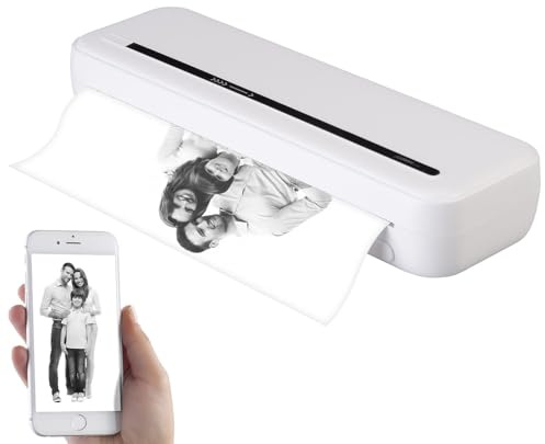 Callstel Drucker: Mobiler Akku-Thermodrucker mit 300 DPI, für Windows, Mac, iOS, Android (Mobiler Drucker mit Akku, A4, PDF)