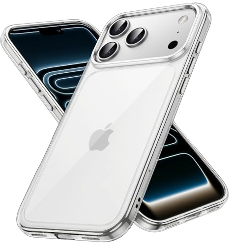 JETech Hülle für iPhone 17 Pro, Anti-Vergilbung, Durchsichtig | Stoßschutz, Kratzfeste Harte PC-Rückseite, Robuster Transparenter TPU-Rahmen
