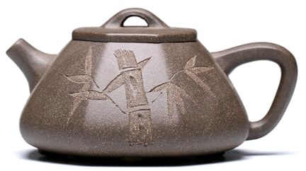 Teiera in ceramica, 250 ml, bollitore con filtro per casa, esterno e ufficio, design con sezione di fango grezzo