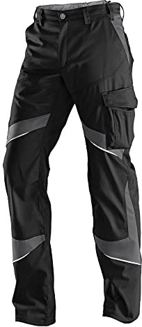 KÜBLER Workwear KÜBLER ACTIVIQ Arbeitshose schwarz, Größe 46, Herren-Arbeitshose aus Mischgewebe, leichte Arbeitshose