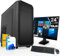 SYSTEMTREFF Office Komplett PC Set AMD Ryzen 5 5600 6x4.4GHz | Nvidia Geforce GT 1030 2GB DX12 | 512GB M.2 NVMe | 16GB DDR4 RAM | Silent Desktop Paket Computer Rechner für Büro Business Multimedia