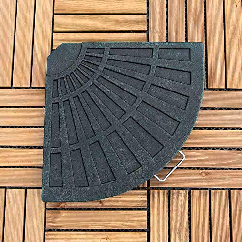 Wido 14kg Black Resin Cantilever Banana Parasol Base Weight Garden Patio