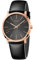 Calvin Klein Herren Analog Quarz Uhr mit Leder Armband K8Q316C3
