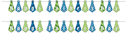 Beistle 54873 Luftschlangen zum Vatertag, 2-teilig, 16,5 x 30,5 cm, mehrfarbig