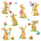Oster-Servietten mit niedlichem Oster-Hasen-Motiven - 33x 33cm - 3 lagig - Oster-Fest/Oster-Deko/Ostern/Tisch-Deko/Oster-Hase/Servietten/Frühlings-Dekoration (20 Servietten)