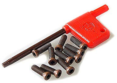KATSU Tools 10PCs Lathe Turning Tool Indexable Inserts Screws (3X10mm)