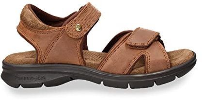 Panama Jack Sandalias para hombre Sanders Basics Peeptoe, Cuero C004, 43 EU