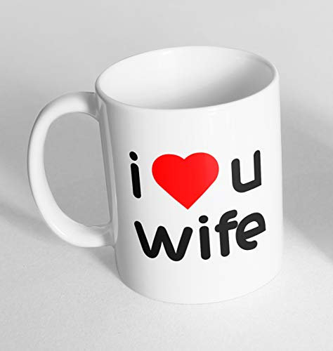 I Love U Wife Ceramic Novelty Mug Funny Gift Coffee Tea 187 (Mug + Coaster)