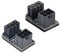 cablecc Adaptateur d'alimentation ATX 6 broches femelle vers 8 broches mâle coudé à 180 degrés pour carte graphique de bureau