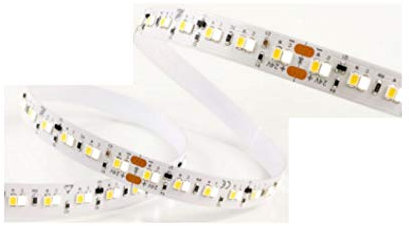MEC Light BiColor LED Streifen CCT 224x 3014SMD/m 1600Lm 24V 23W weiß/warm weiß IP66
