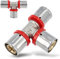 Pressfitting T-Stück PEX 20 x 20 x 20 mm U Profil für Aluverbundrohr Mehrschichtverbundrohr Verbundrohr Mit Dichtungsringe Oring | Heizungs- Sanitär- Trinkwasserinstallation | 10 Bar