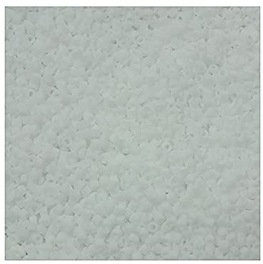 5 g Miyuki Delica 11/0, matt undurchsichtig weiß 1,6 mm (Matte Opaque White)