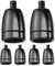 ledscom.de 6 Stück E27 Fassung, Porzellan, schwarz, 230V AC, max. 300W