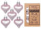 Christbaumschmuck Herzen Glas 4cm x 8 Stück in Kartonbox Weihnachtskugeln Set (Lovely Magnolia)