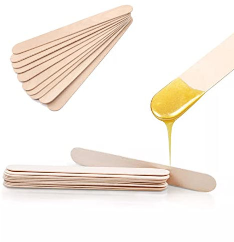 Spatules à Cires,Spatule Bois Epilation,Spatule Application Cire Chaude,Spatule Cire Epilation Cire Spatule Bâtons Applicateurs Cire Epilation Spatule pour Épilation Sourcils