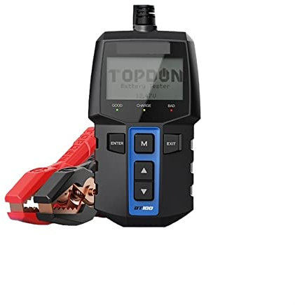 ICOSAR Batterietester, BT100. Auto-Batterie-Tester-Ladegerät Analyzer 1 2V 2000cca. Spannungsbatterieprüfung Auto-Batterie-Tester-Ladungs-Laden-Werkzeuge