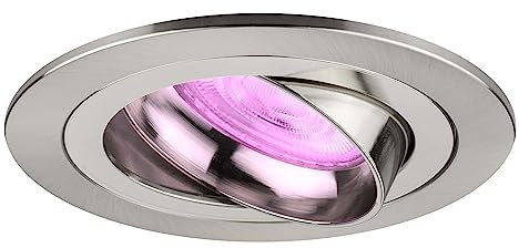 Ledvion - SMART LED Einbaustrahler Tokyo, Edelstahl, Dimmbar, Rund, RGBWW, 2 Jahre Garantie