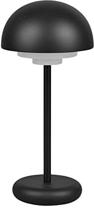Reality Leuchten LED Akku Außentischleuchte Elliot R523016132, Kunststoff Schwarz matt, inkl. 2x Watt LED, Touch-Dimmer