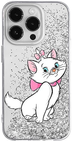ERT GROUP mobile phone case for Apple Iphone 14 PRO MAX original and officially Licensed Disney pattern Marie 007 optimally adapted to the mobile phone, with glitter overflow effect