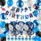 Weltraum deko Planet Geburtstagsdeko, Space Kindergeburtstag Deko ballons, Papierplatte, Papierbecher, Happy Birthday banner für Kinder Jungen Mädchen