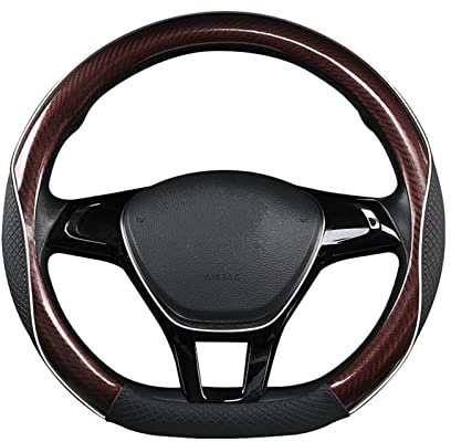 Lenkradbezug Innenausstattung Für NI&ssan Für Qashqai J11 Für X-Trail T32 38 cm D-Form-Auto-Lenkradabdeckung Pu-Leder-Lenkrad Stuurhoes (Color : 2)