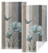 Kwlegh Blaue Tulpen Blumen Küchenhandtücher Set von 2 rustikalen Scheunenholz Badetuch Vintage Schmetterling Fingerspitze Handtuch Mohn Floral Geschirrtuch für Bauernhaus Blockhütte Badezimmer 36 x 71