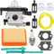 Yokomu Carburateur pour motoculteur MM55 MM55C 4601-120-0600 Remplace C1Q-S202A avec filtre à air et kit de réglage de la conduite de carburant
