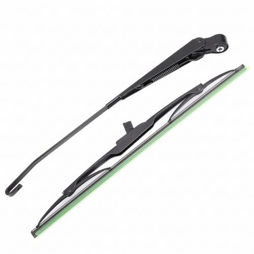 Naroote Scheibenwischerarm für Traktor, Fischerboot und ATV | Mit Wischerblatt, 105° Drehung, Metall, für UTV, 0390506510