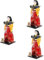 TOYANDONA 3St Samurai-Figur dekorative Samurai-Skulptur japanische sammelfiguren legstasy Home Decor Wohnkultur Haushalts-Samurai-Puppe Samurai-Puppen im japanischen Stil Japanischer Stil
