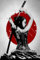 HMDKHI Japanische Bushido Poster Bilder, Ninjas Samurai Figuren Malerei, Mount Fuji Poster, Ohne Rahmen (JP-07,1Pcs-50x70cm)